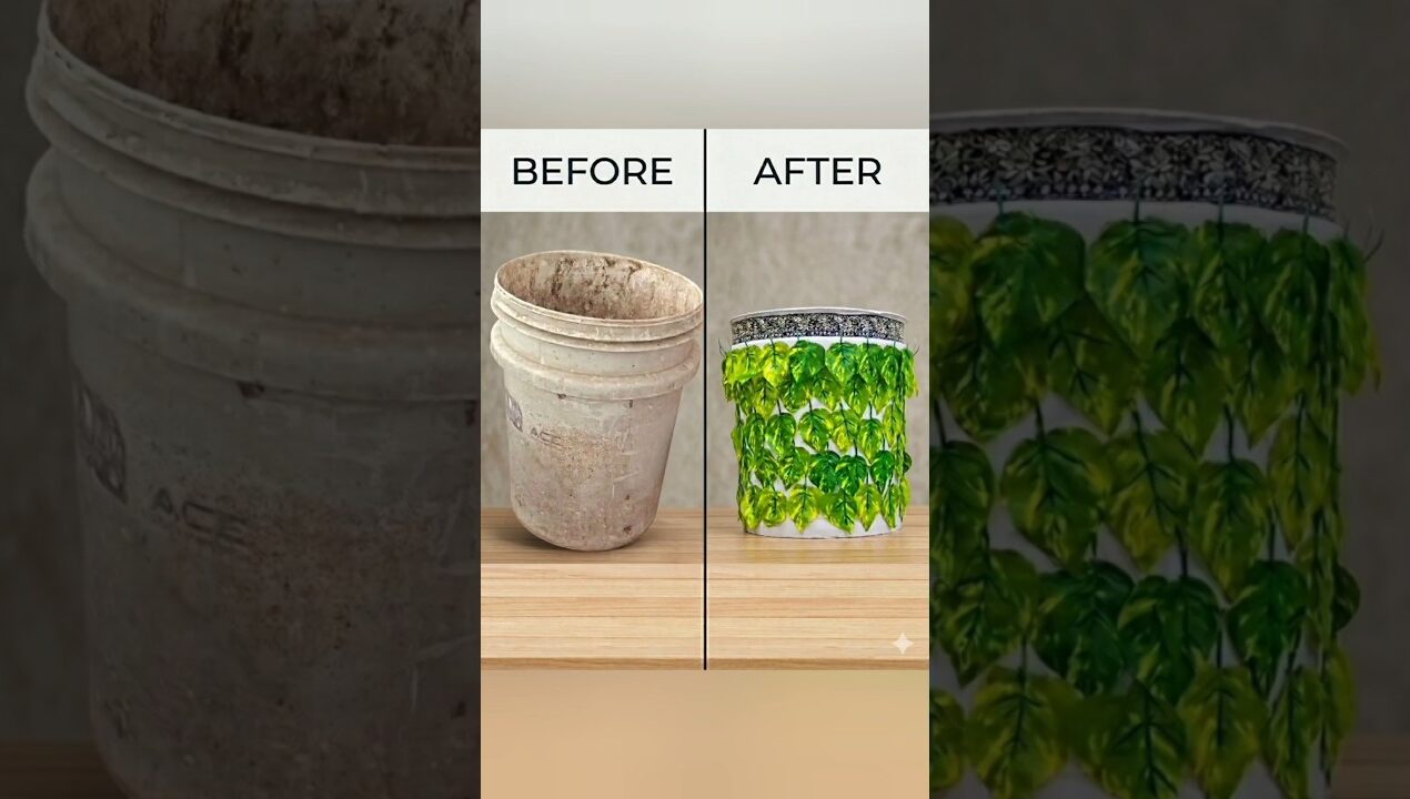 Best Out of Waste : DIY Handmade Flower Pot for Terrace Garden #shorts #youtubeshorts #trendin