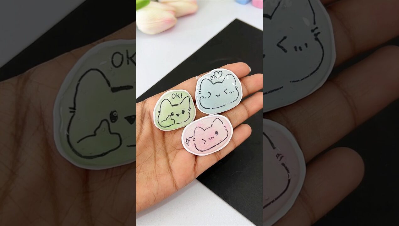 😍 cute 3D stickers #shorts #diy #craft #helenascraft #diyideas