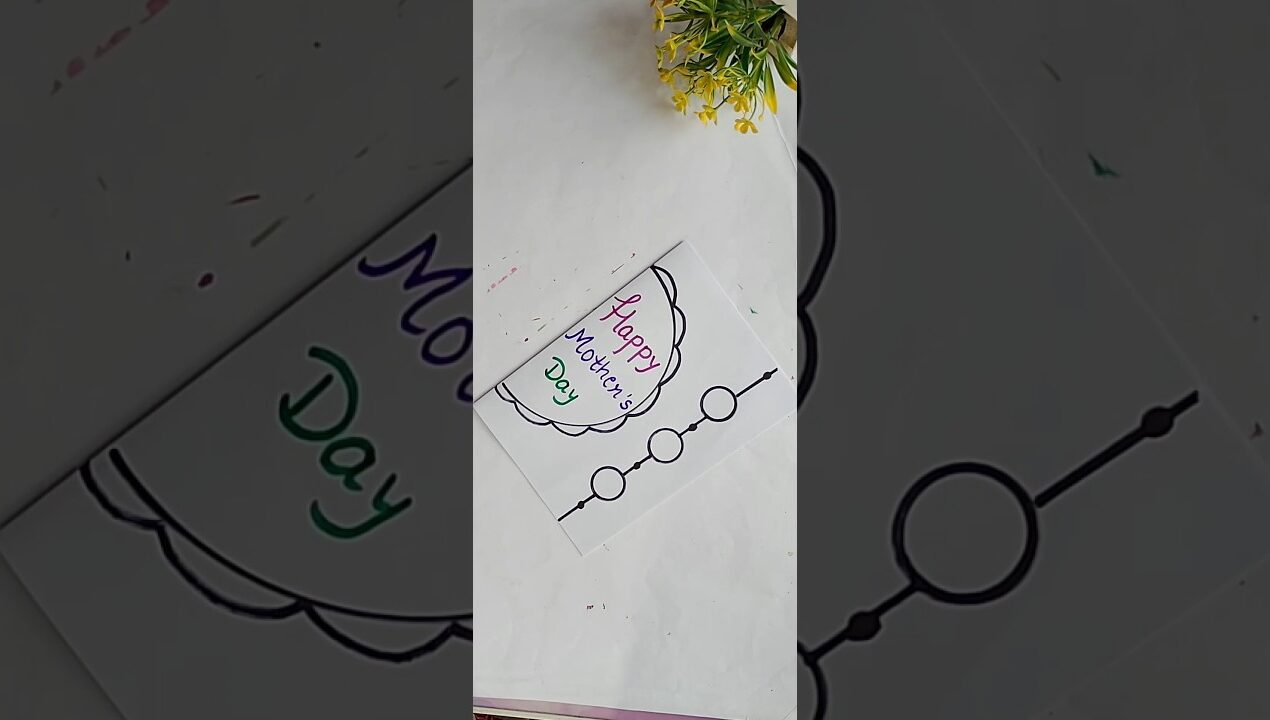 cute Mother's Day card 🤗❤️ #shorts #mothersday #card #diy #viral
