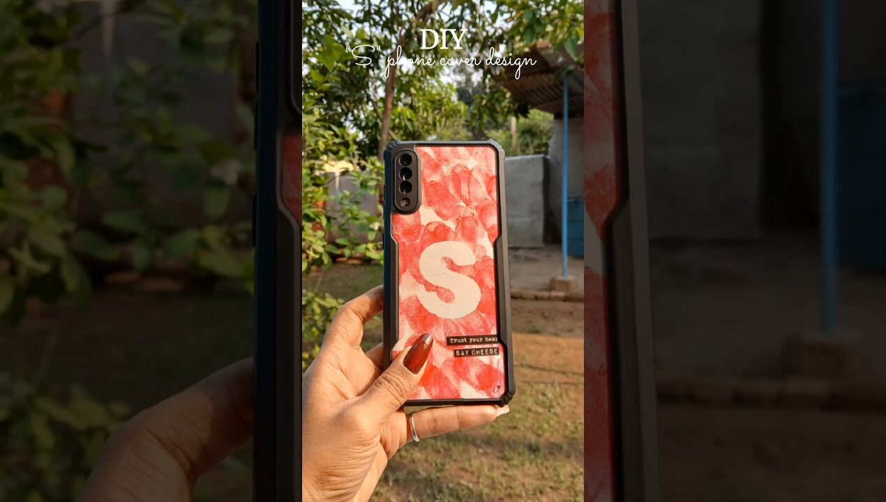 DIY Aesthetic phone cover design ideas || How to make phone cover design || #shorts #viral #diy