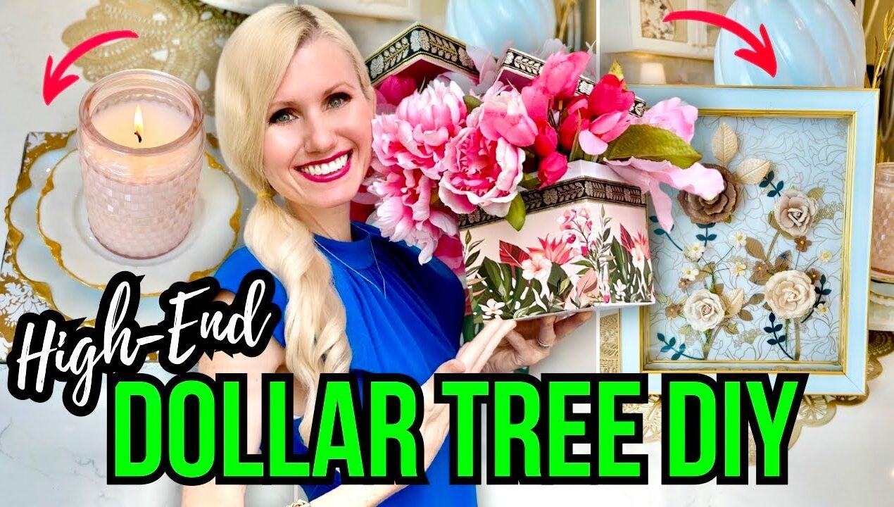 *YOU’LL NEVER GUESS* These HIGH-END DIY DECOR PIECES Are From DOLLAR TREE!