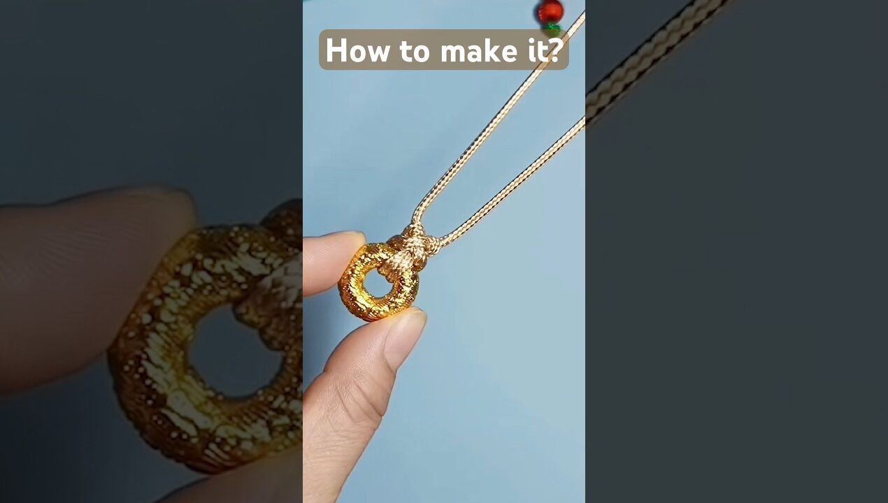 How to make it?#shorts #shortsfeed #diy #craft #diycrafts #handmade #howto #pendant #knot