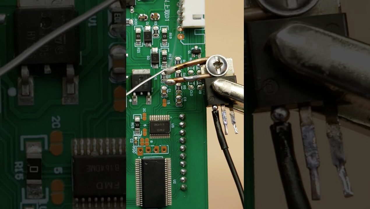 Extreme SMD Experiment: DIY Thermal Tweezers! 🤯🔥#experiment #electronics #smd #soldering #diy