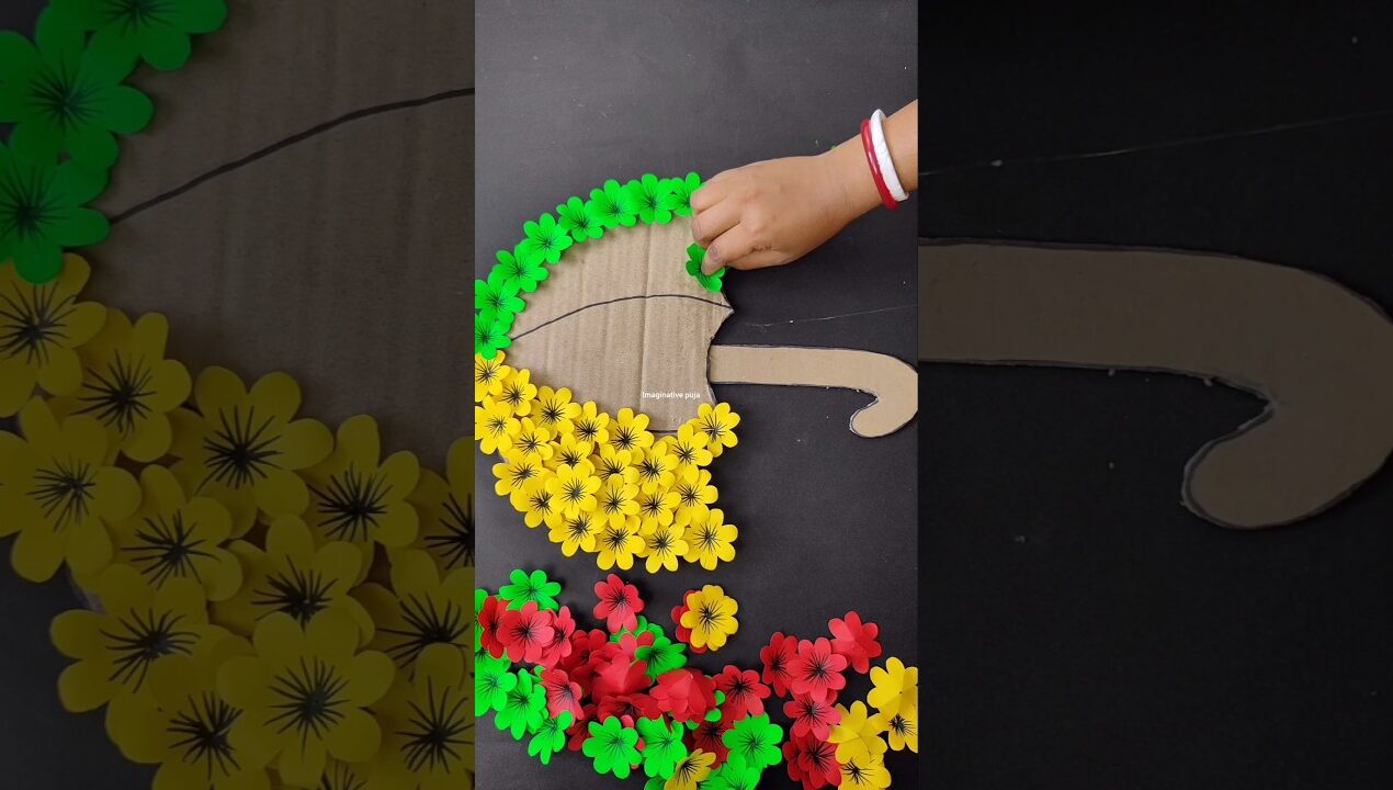 Umbrella Wall Hanging Ideas💫|#youtubeshorts #viralshort#diy #wallhanging#homedecor #papercraft#craft