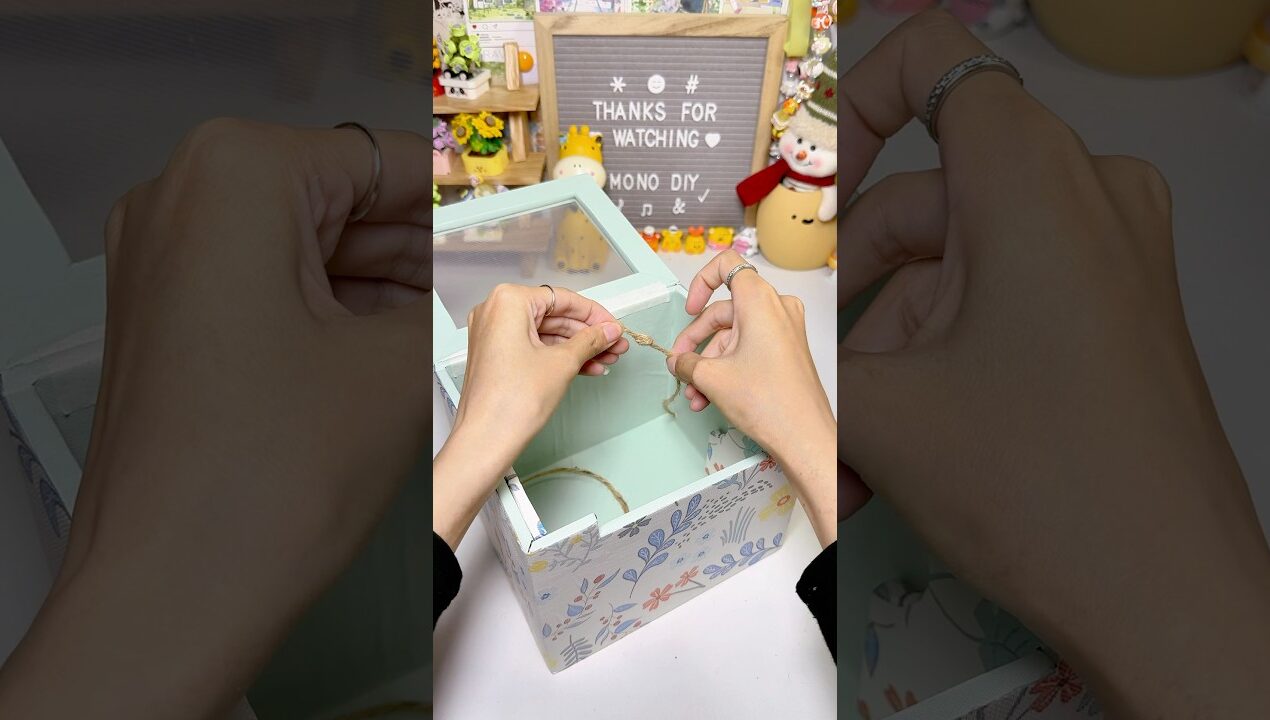 Hộp đựng giấy vệ sinh | Toilet paper box #diy