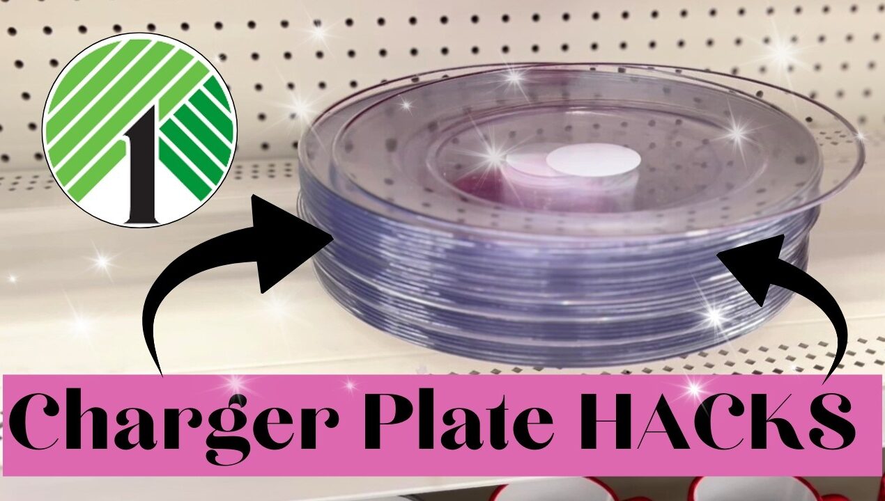 ((4)) Gorgeous Dollar Tree CHARGER Plate DIY's  | That Don’t Look CHEAP!