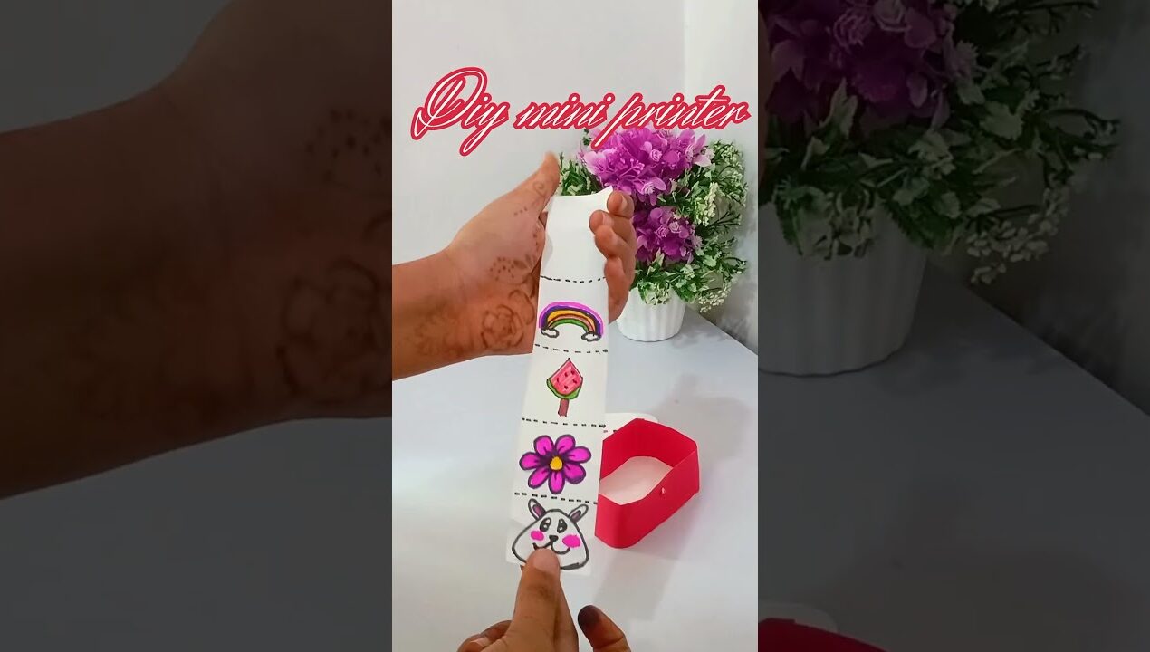 Diy# mini # printer #craft 📠📟🖥️💾🖨️ idea