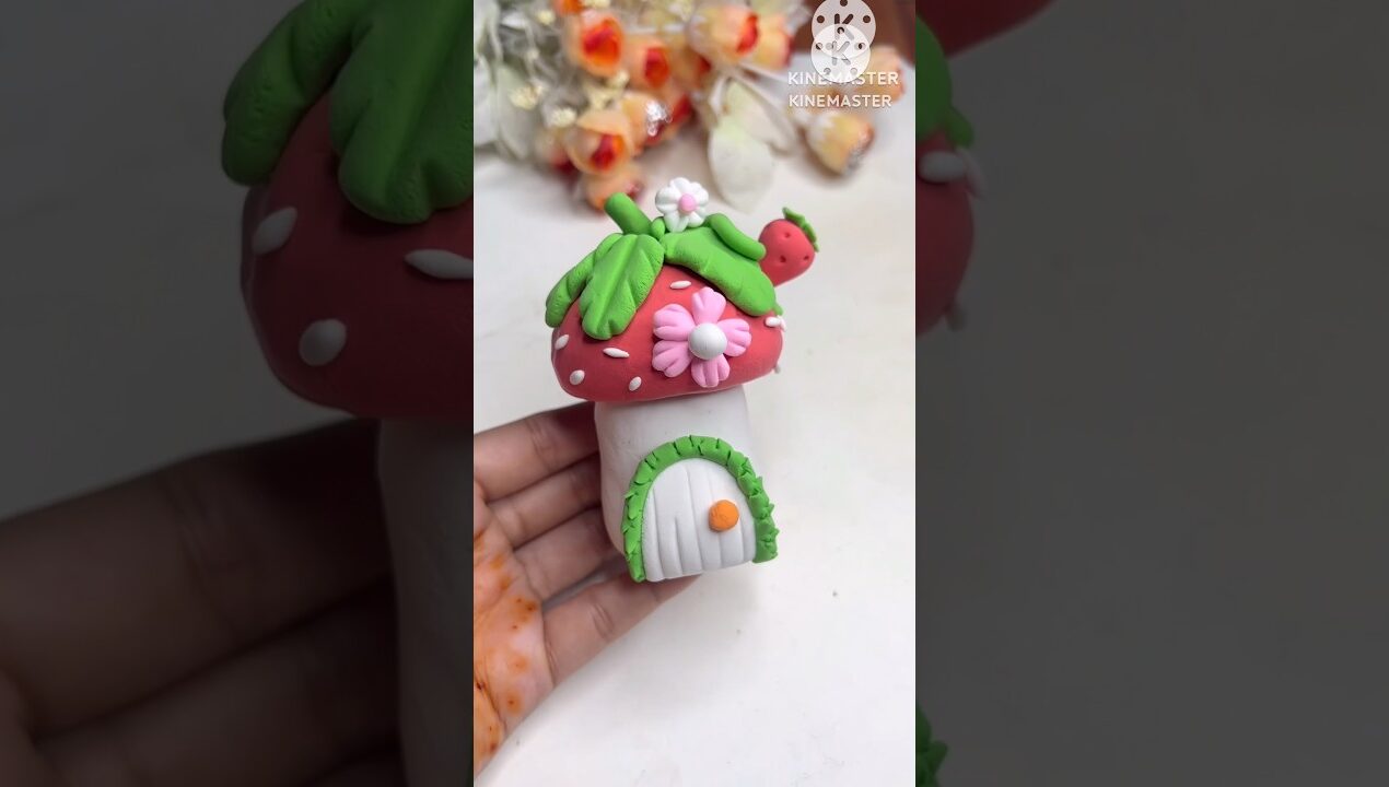 DIY idea 💡 super clay diye mashroom banano☺️#music #clay #trending  #craft #youtubeshorts