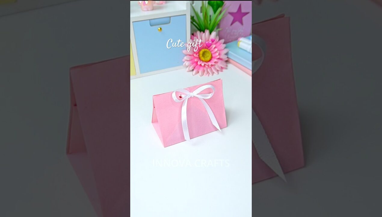 DIY Cute Gift Idea 💕 Easy paper gift box
