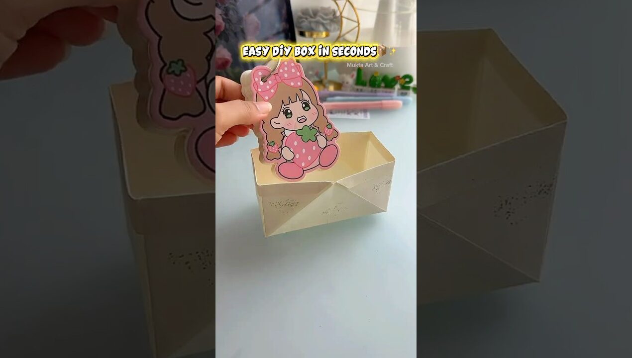 Easy DIY in a storage box 📦 ✨No glue #shorts #diy #handmade #ideas #youtubeshorts