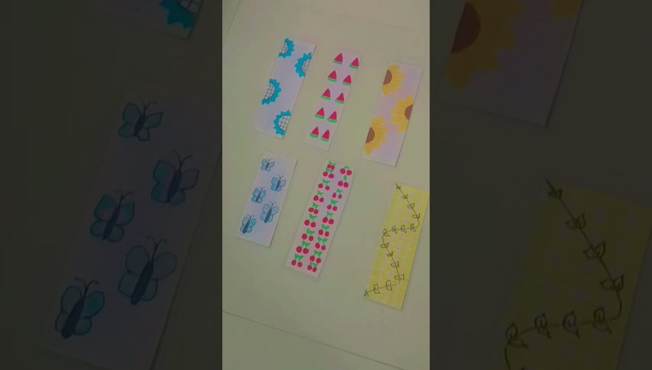 DIY aesthetic Bookmark ideas 💡#diycrafts