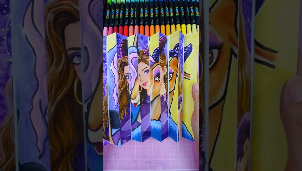 Zootopia 2 DIY Drawing Idea✨주토피아 2 DIY 아트 만들기💜#zootopia2 #diy #drawing #disney #주토피아2