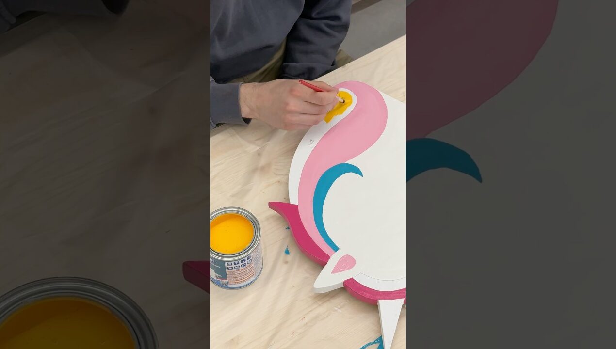Einhorn-Lampe für das Kinderzimmer bauen | Anzeige #diy #kinderzimmerinspo