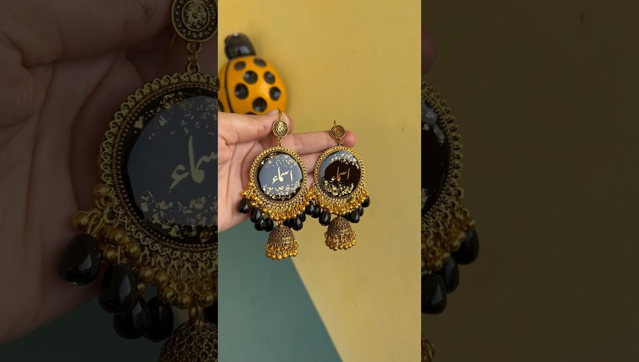 Resin Jhumka | Resin Earing |  +923337623421 #resinjewelry #resinearrings #jhumka #resinjhumka #diy