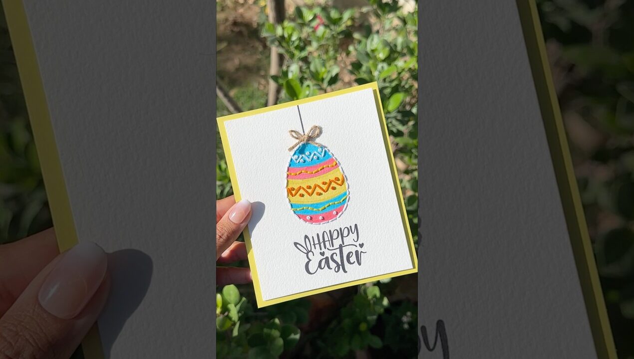 Easter Card idea easy and cute🥳 #easter  #diy #giftideas