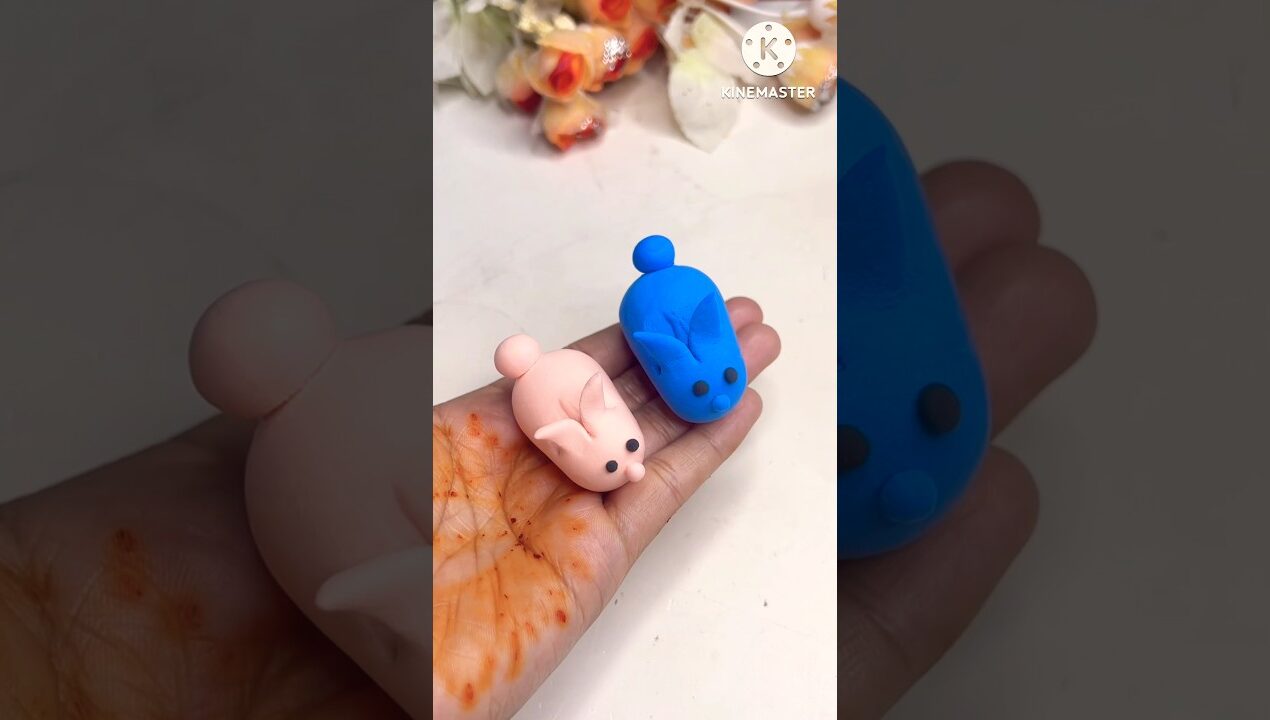 DIY idea 💡সুপার ক্লে দিয়ে ইদুর বানানো 🐣🐣#music #trending #diy #toys #youtubeshorts #clay
