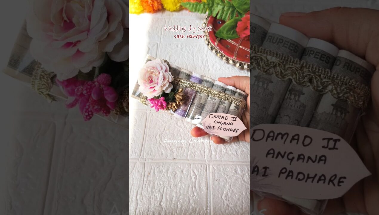 DIY Cash Hamper for Damad Ji | Wedding Gift Idea #shorts #weddinggift #viralshort #handmadegift #hyp