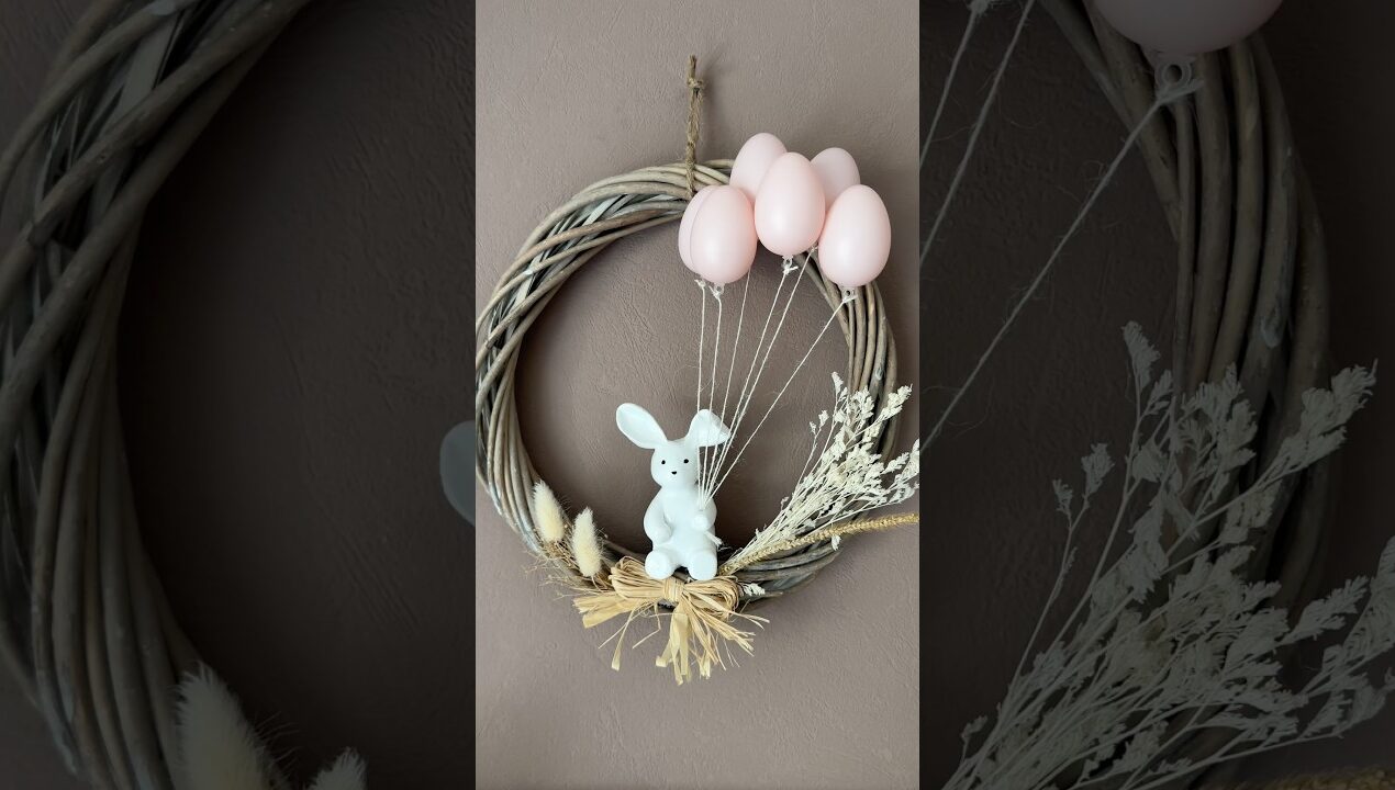 Wir machen einen Hasen mit Luftballons! 🎈🐰 #diy #bastelanleitung #basteln #ostern #eier #hase