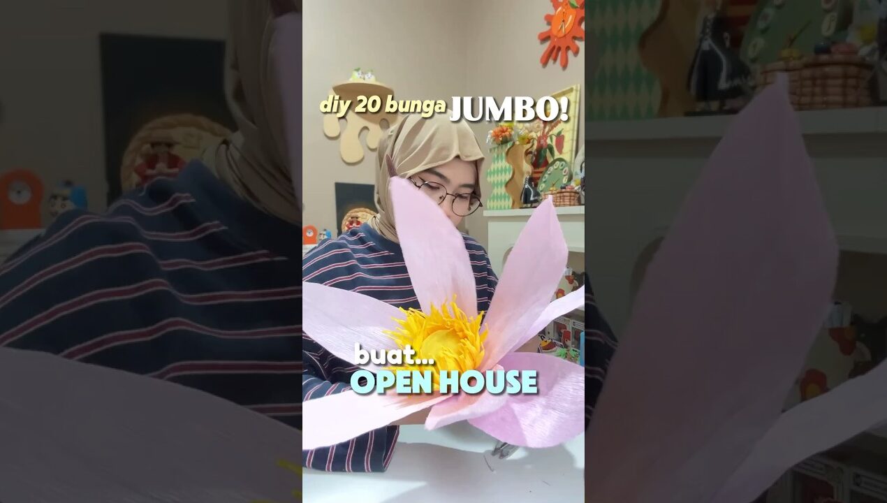 DIY 20 BUNGA JUMBO LAGIII…. sisanya dipost di Long Video yaaaaa nantiiii 🌸🌼🌺💐 #tiranissya #diy