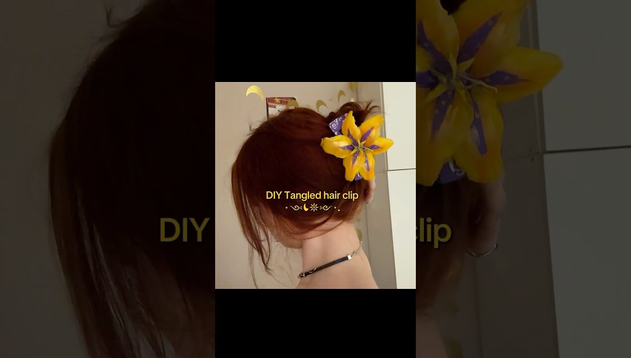 DIY Tangled flower hairclip ☀️