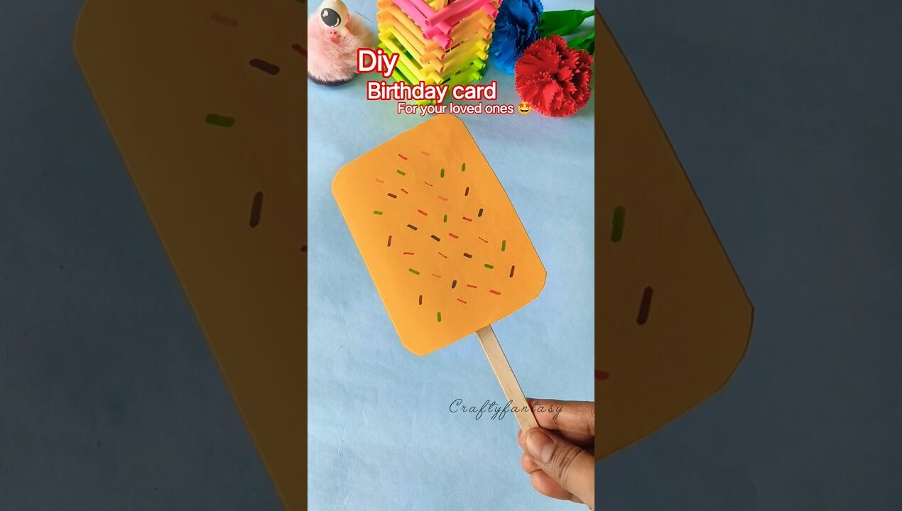 Diy birthday card ideas ❤️ #handmade #diy #shorts #love #easy #birthdaycard #gift #birthday #craft