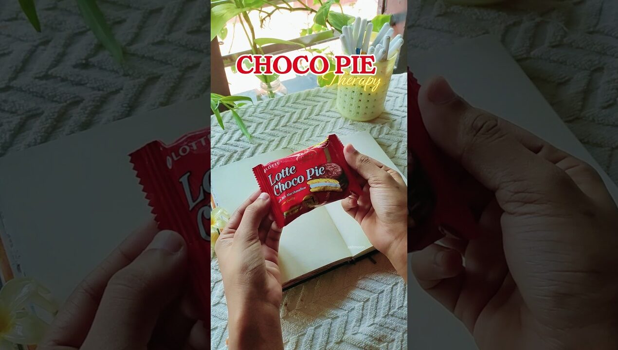Lotte Choco Pie Junk Journal 🍫✨ Easy DIY Aesthetic Notebook #shorts #diy #journal #viral #asmr
