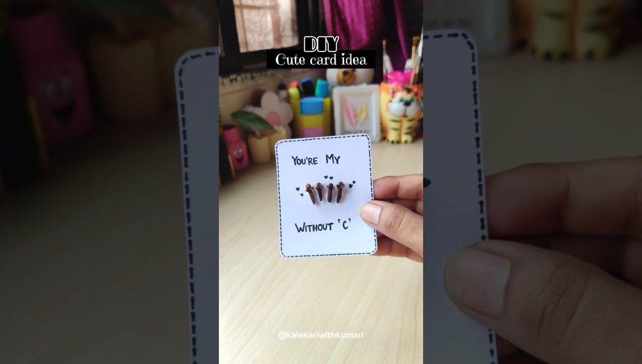 DIY card for your loved ones || easy gift card ideas #shorts #diy #craft #giftideas #youtubeshorts