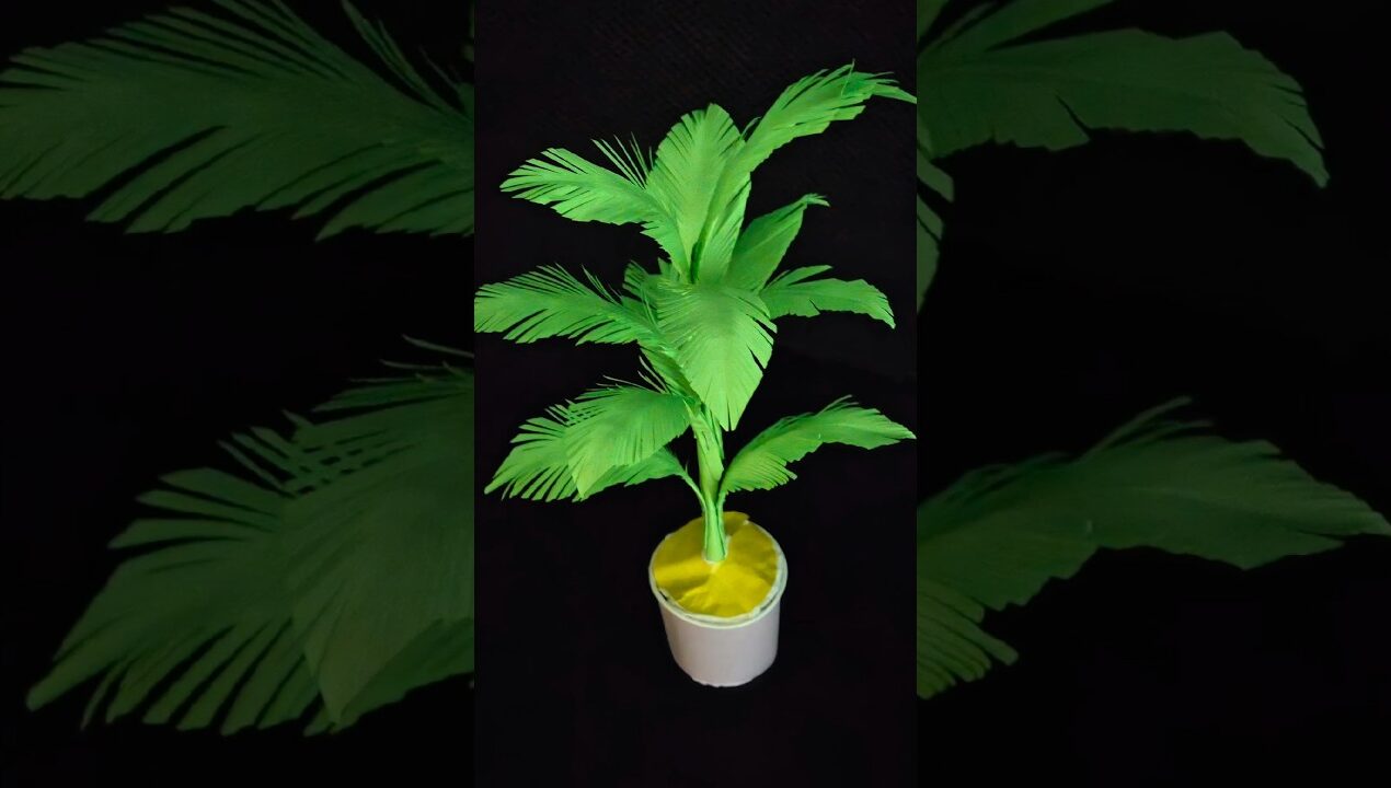 Amazing 😍 Paper plant #diy #craft #trending #trending #paper #crafts