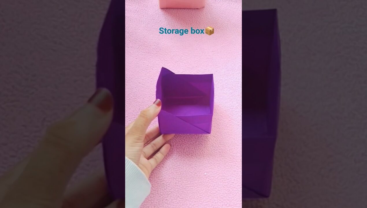 storage box idea/easy craft/paper craft#diy #handmade #origami#shorts #youtubeshorts #glamyartbymuz