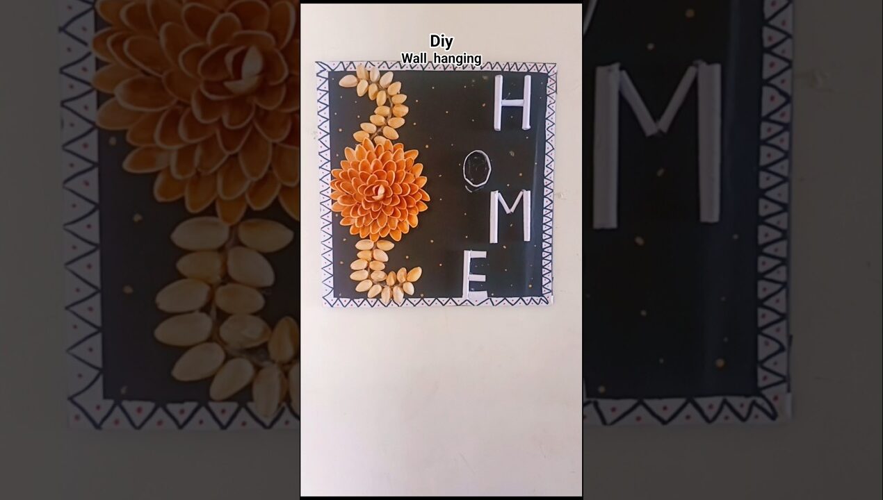 Diy pista shell craft ideas 🥰 #short #shortviral #walldecor #papercrafts #diy & craft with astha