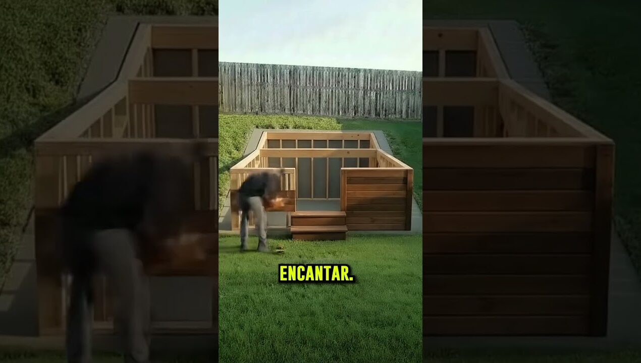 Aprovechó la pendiente de su jardín para crear esta maravilla ✅✅