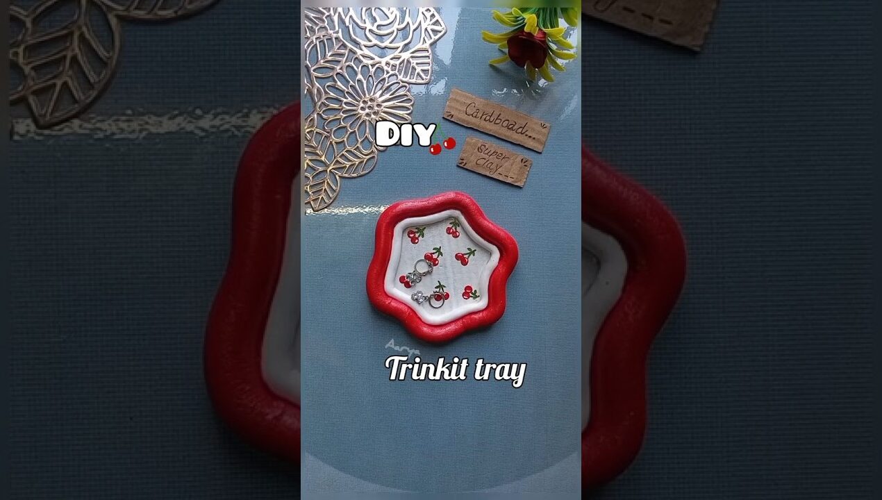 Diy Pinterest inspired Trinkit Tray 📥😀 #art #youtubeshorts #diy #craft
