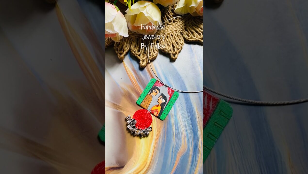 Hand-Painted Jewellery ♥️✨#new #diy #jewellerymakingideas #handmade #making