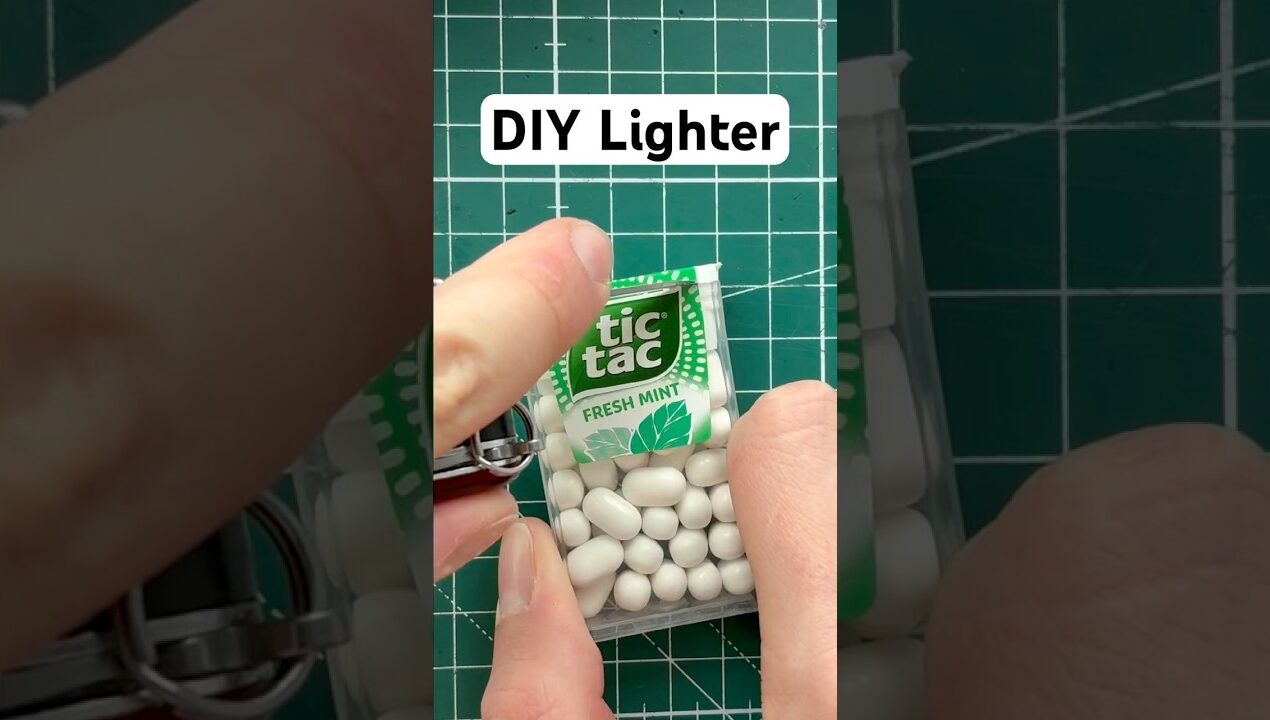 Diy TicTac Lighter #craft #diy #lighter #ideas #fire #lifehacks