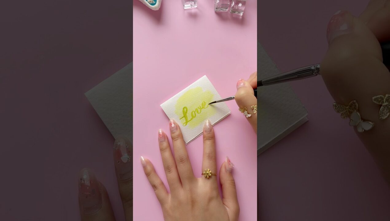 DIY Mini Love Card Idea 💚