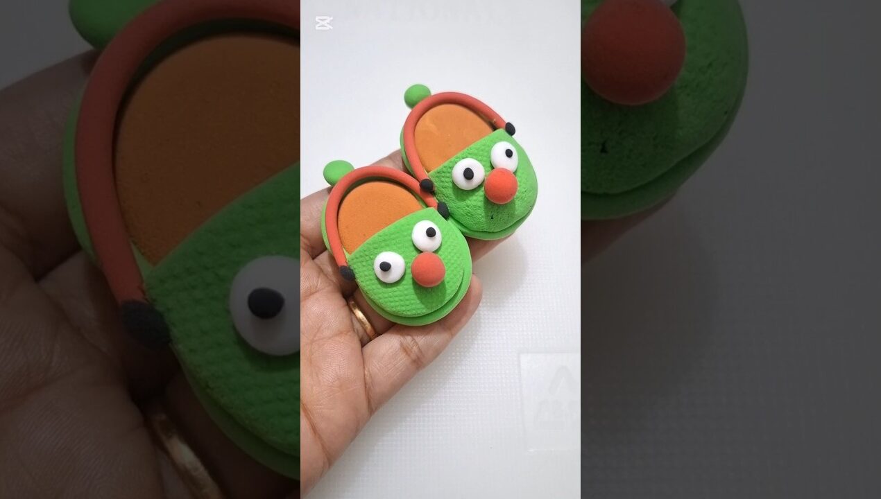 DIY idea 💞 How to make easily cute shoes 🥾🥿 with super clay #trend #music #Clay #craft #funny #viral