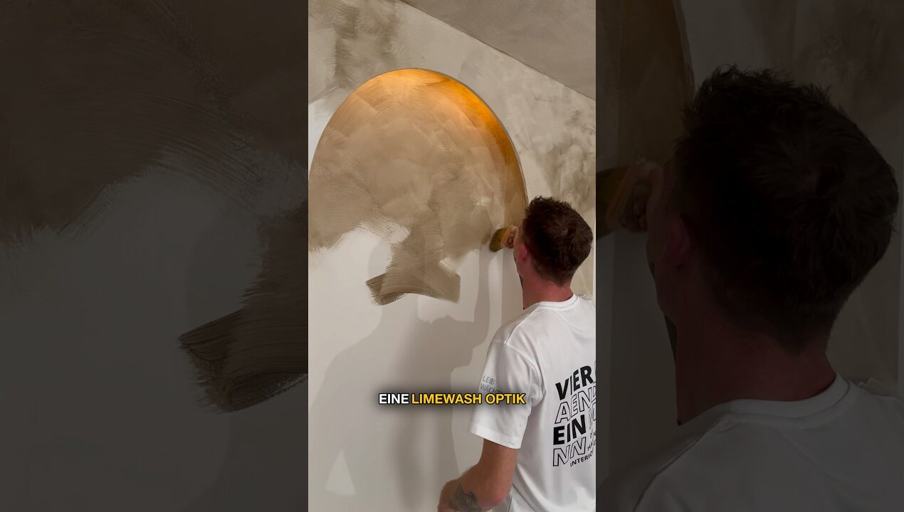 LIMEWASH Optik? So gehts! #handwerk #diy #limewash #hausbau #renovation #interior