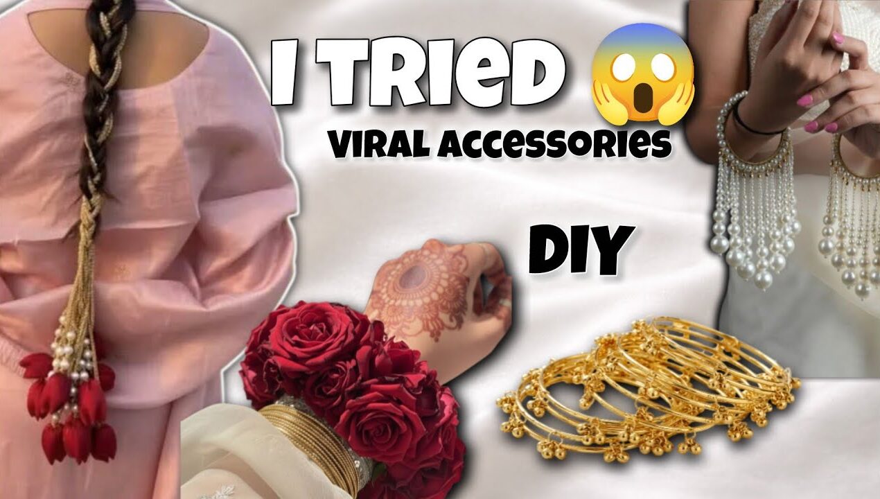 I Tried 7 Viral DIY Accessories Ideas From Instagram | Bangles, Hand Gajra & Tulip Paranda