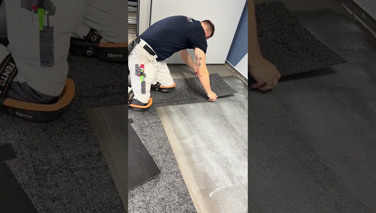 Teppichfliesen 🚧(-Werbung-) #baustelle #diy #bastelanleitung #umbau #handwerk #maler