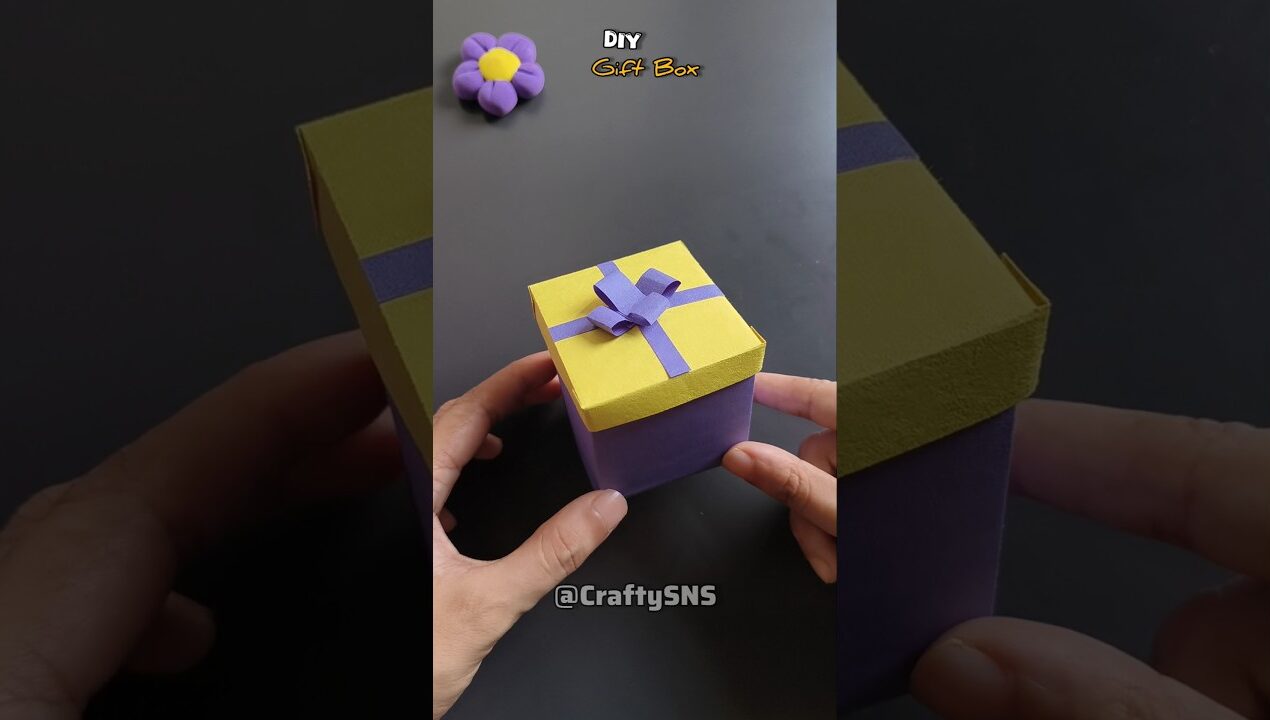 DIY gift box 🎁 #diy #craft #gift #shorts #shortvideo #fypシ