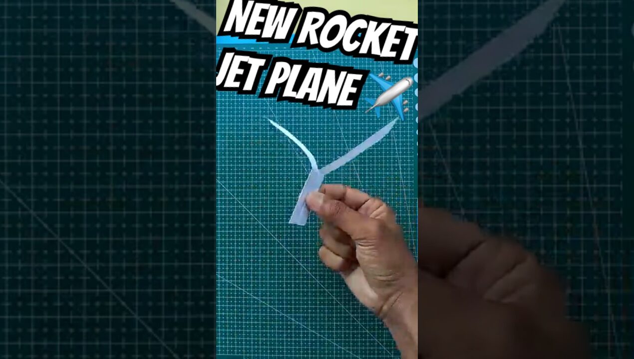 How to make homemade origami jet paper plane #diy #craftideas #craft #papercraft #origami #shorts
