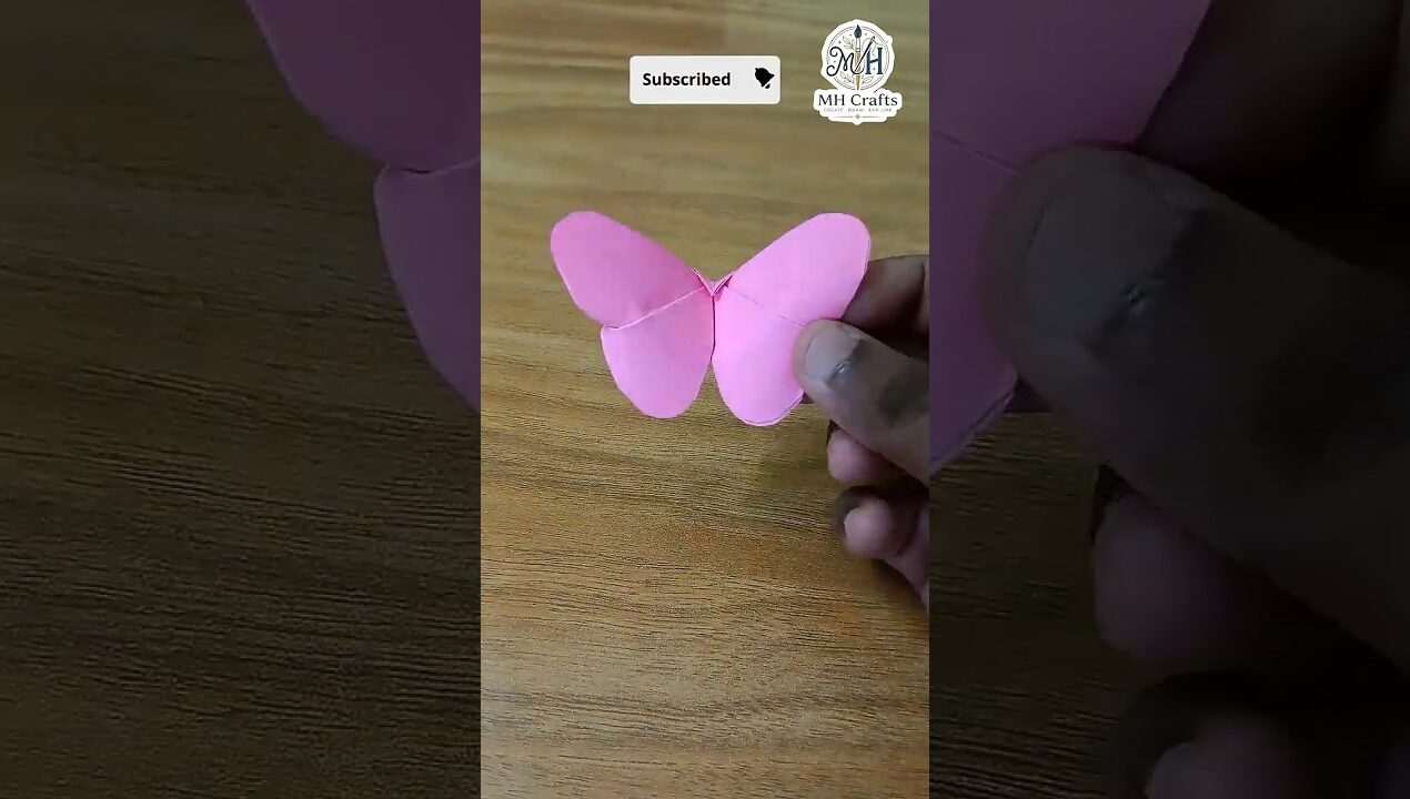 DIY paper butterfly 🦋 Paper Craft ideas #diy #craft #papercraft #shorts #howtomake