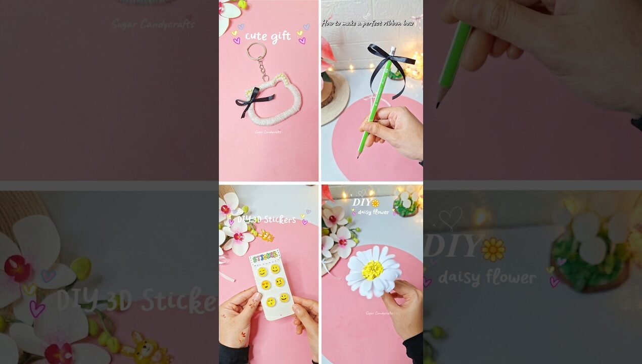 4 Easy Craft Ideas ✨😍 #shorts #craftideas #shortsviral #diy #trending #youtubeshorts