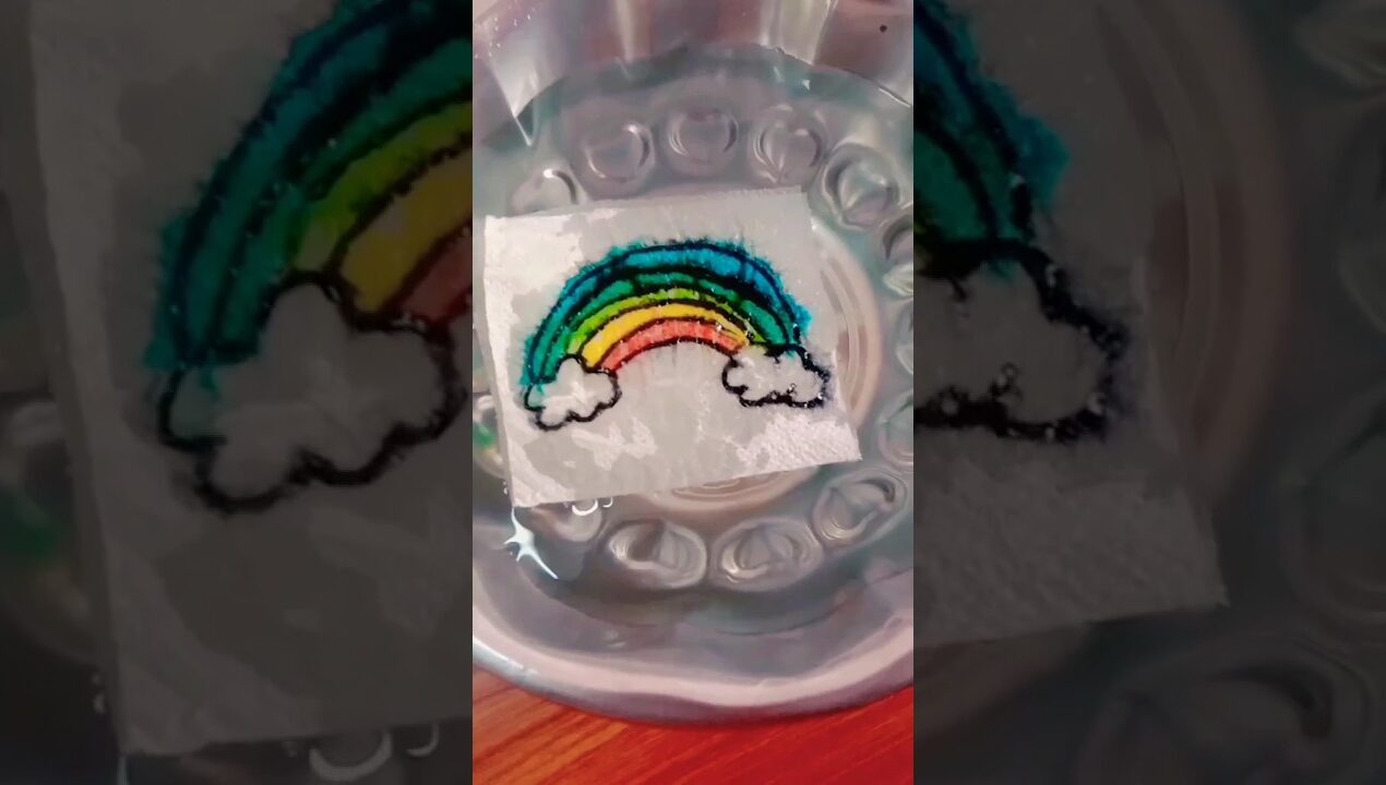 tissue paper art 🎭 tissue paper craft#new #diy craft #youtube shorts #paper #shorts 🩳#craft