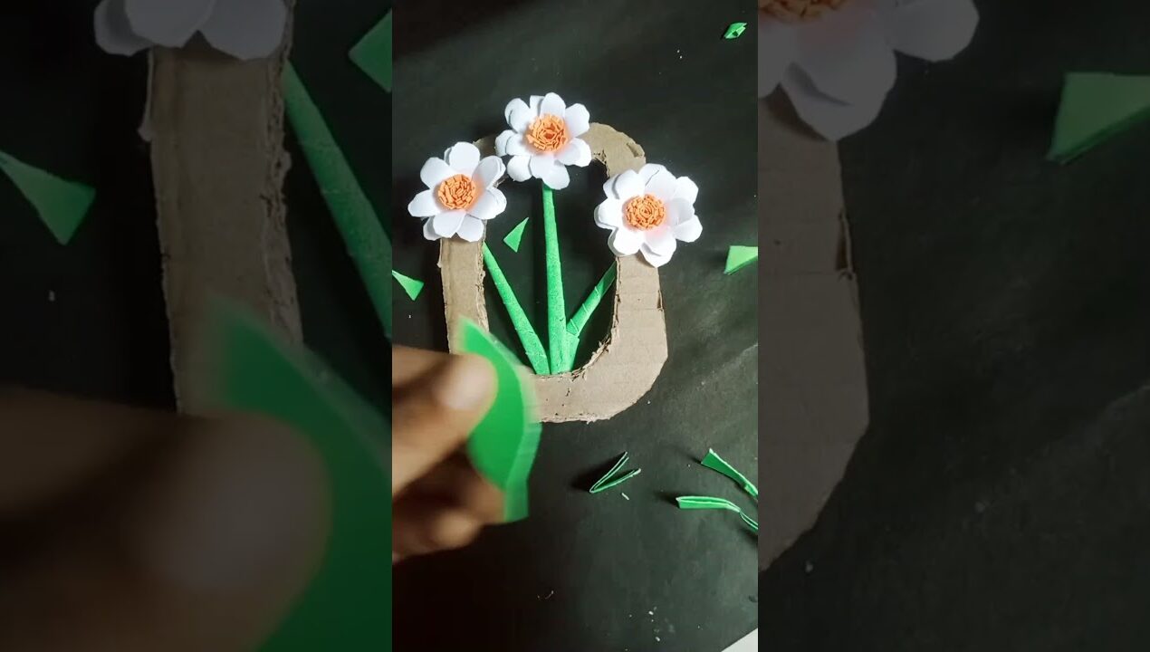 Easy Wall Decor Craft Ideas# wall decor#diy# wall hanging#paper#shorts