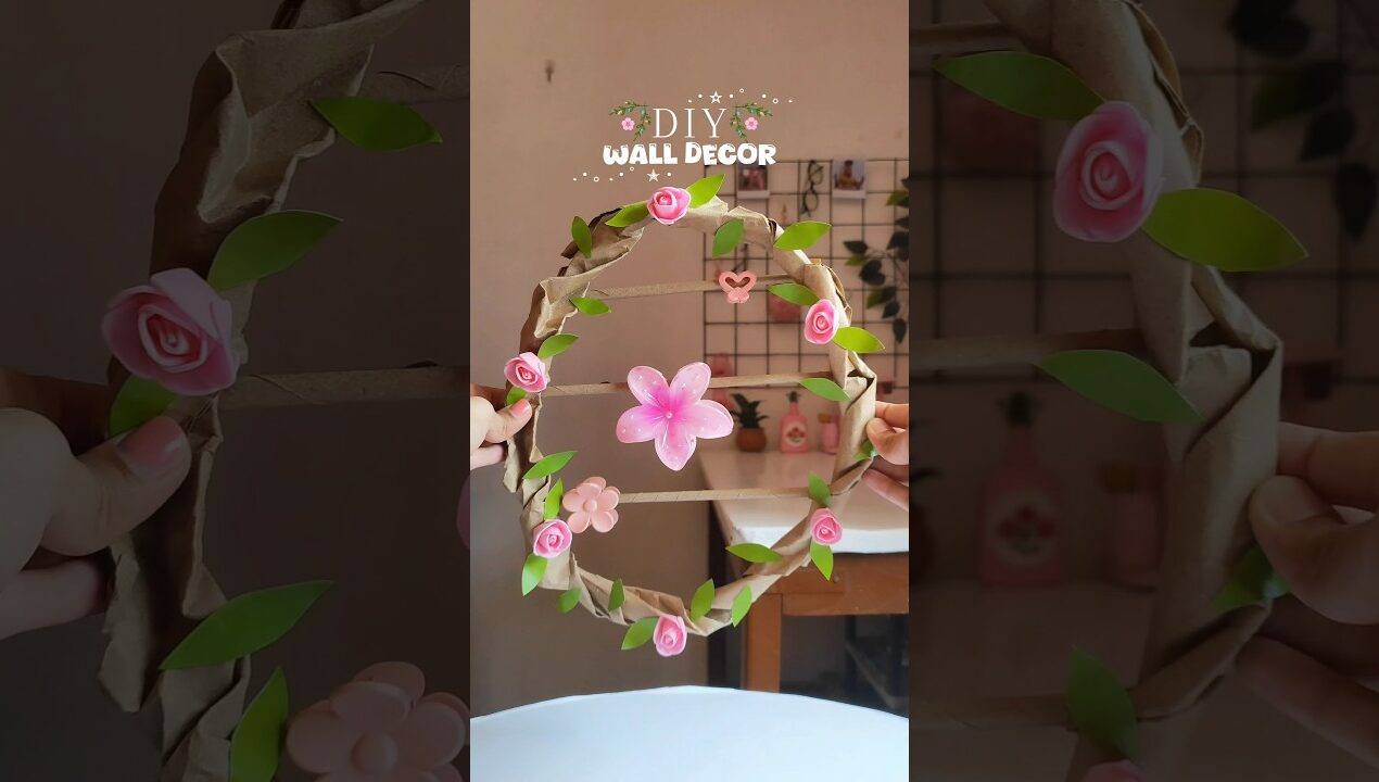 Diy Hairclip Organizer 🌸|| Diy Wall Decor #shorts #viral #trending #craft #art #diy  #aesthetic