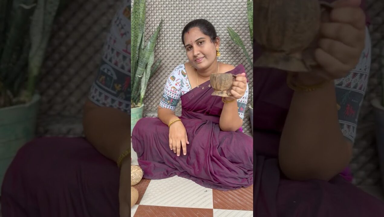 🥰చాలా ముద్దుగా ఉన్నాయి coconut టీ ☕️ cups #dailyvlogs #viral #telugu #diy#craft#