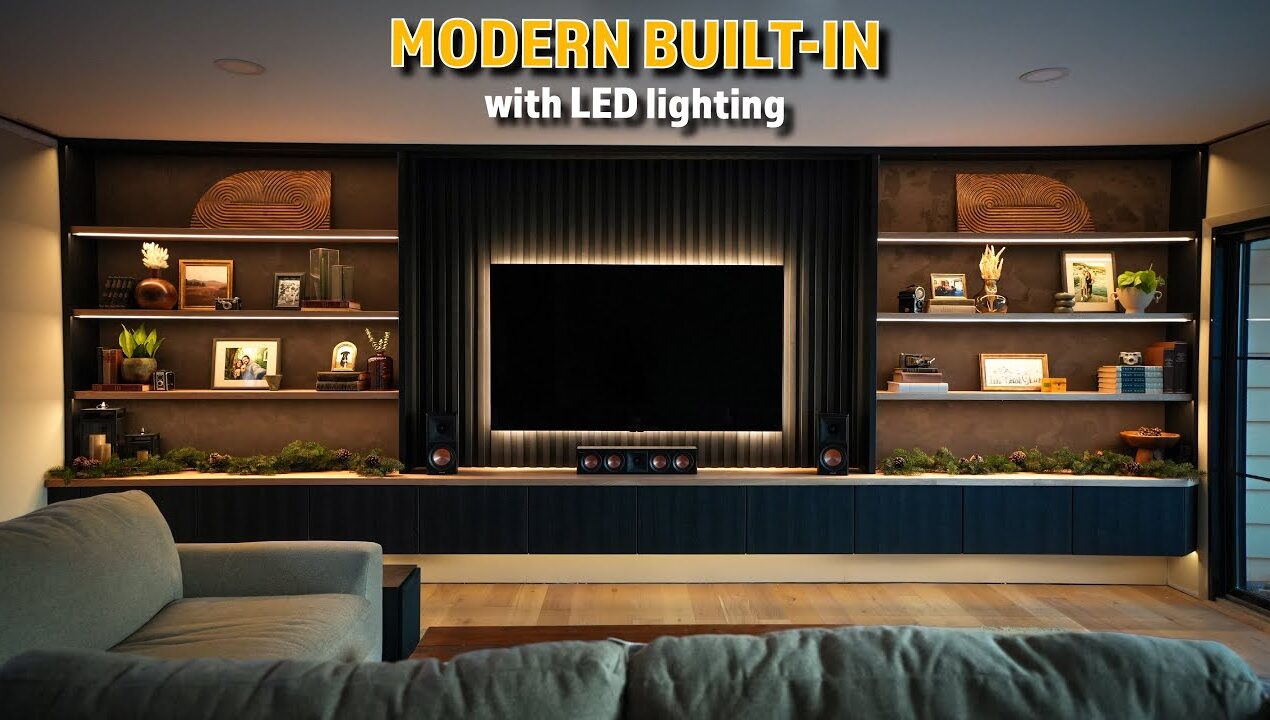 Building Our Dream Entertainment Center | Start to Finish DIY