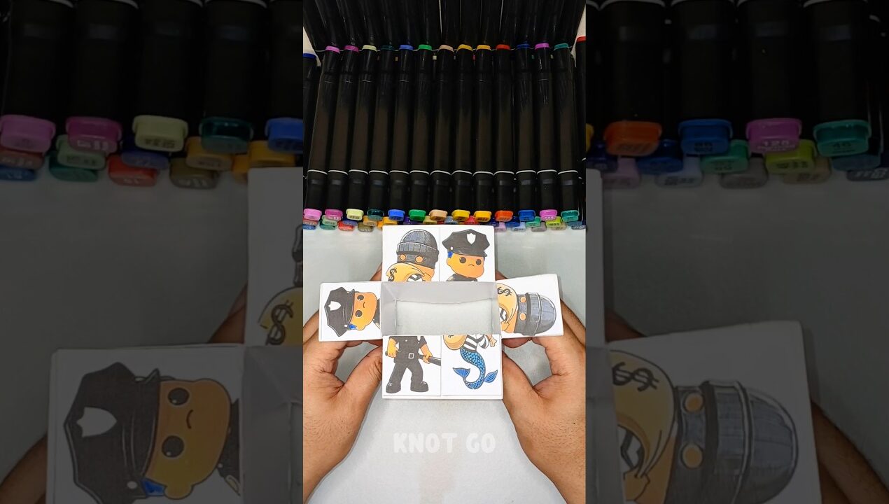 🔥 Cute Emoji Cube DIY Paper Craft #shorts