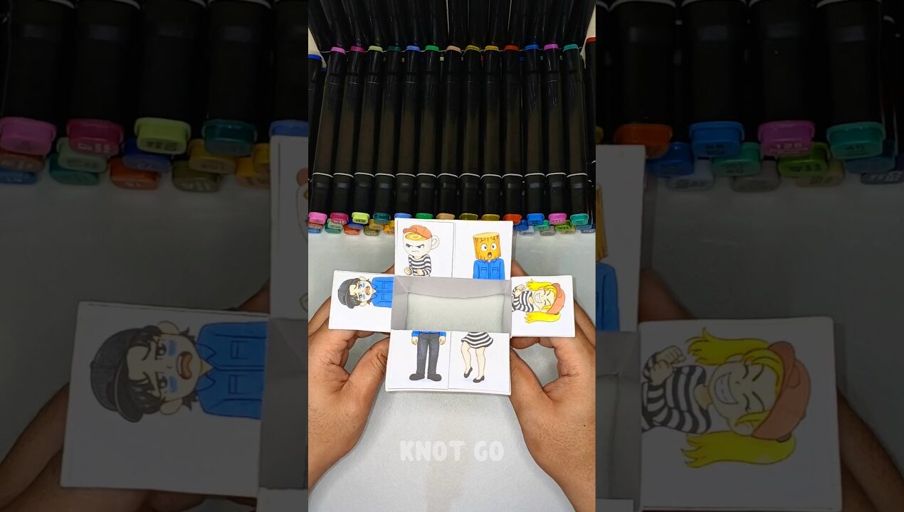 Emoji Cube DIY 🎨 Paper Craft #shorts